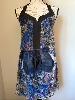 Sugarlips Navy and Black Lined Dress